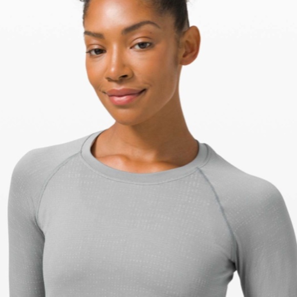 Lululemon Swiftly Tech Long Sleeve 2.0 Disconnect Rhino Grey / Vapor - Size 2 - Picture 4 of 12